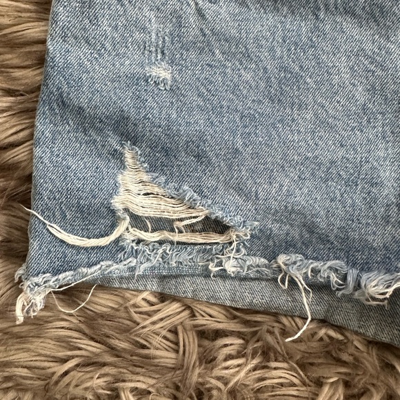 Forever 21 - distressed Button Fly - high rise Short Shorts! - Sz 27 -good cond - Picture 5 of 10